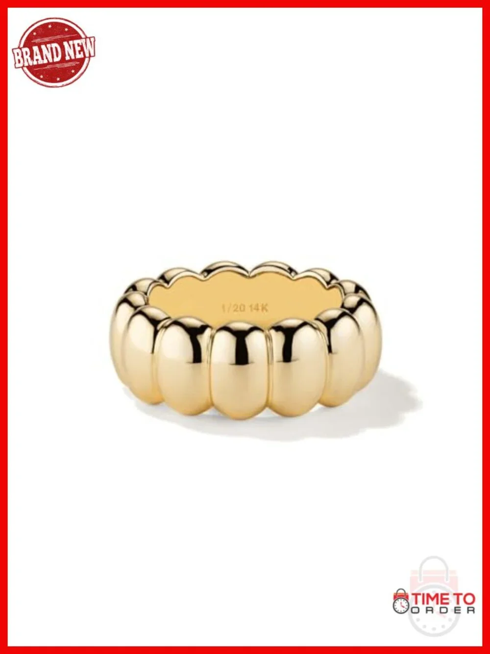 14K Gold Filled Chunky Statement Stackable Ring
